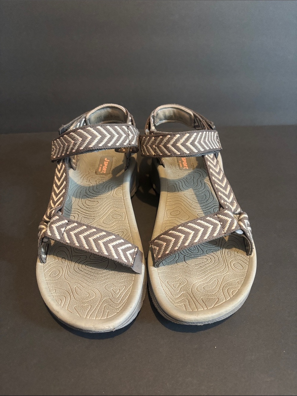 Women Gray JSport Strap Sandals